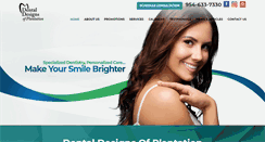 Desktop Screenshot of dentaldesignsofplantation.com